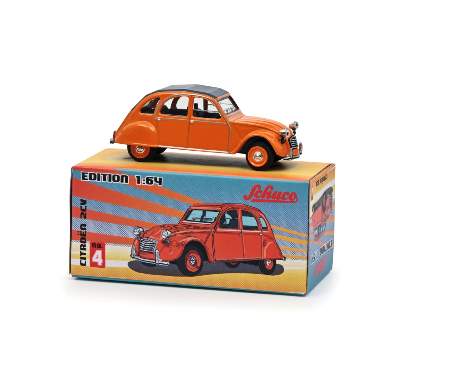 Schuco 1:64 Citroen 2CV Orange #4 452030800