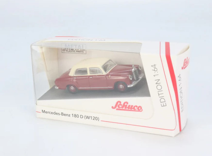 Schuco 1:64 Mercedes-Benz 180D W120 red/beige 452034200
