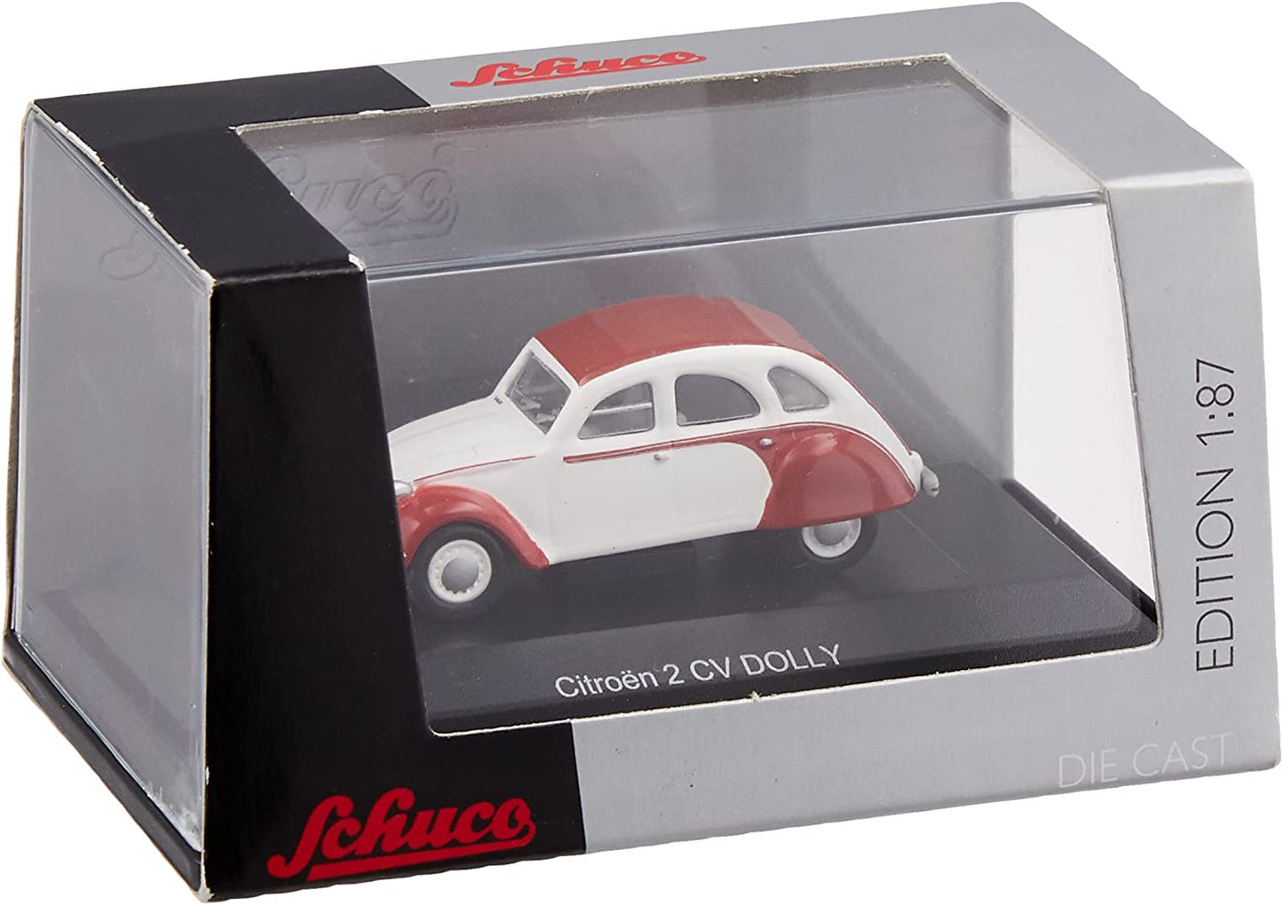 Schuco 1:87 Citroen 2CV Dolly Red/White 452608700