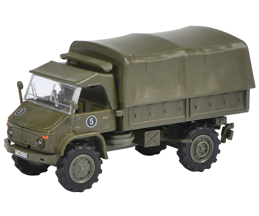 Schuco 1:87 Unimog S 404 pick up tarpaulin Bundeswehr 452625000