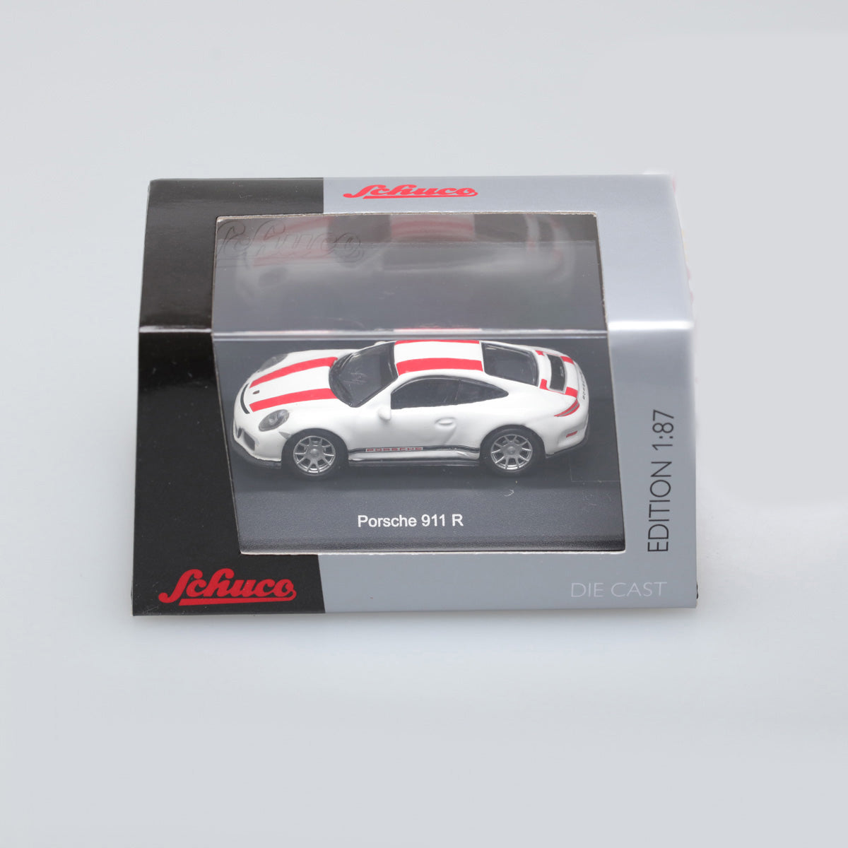 Schuco 1:87 Porsche 911 R (991) white/red 452629900