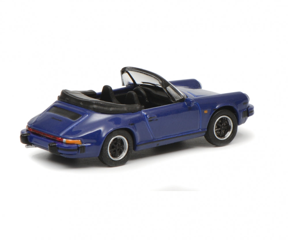 Schuco 1/87 Porsche 911 Carrera 3.2 Cabriolet blue 452635200
