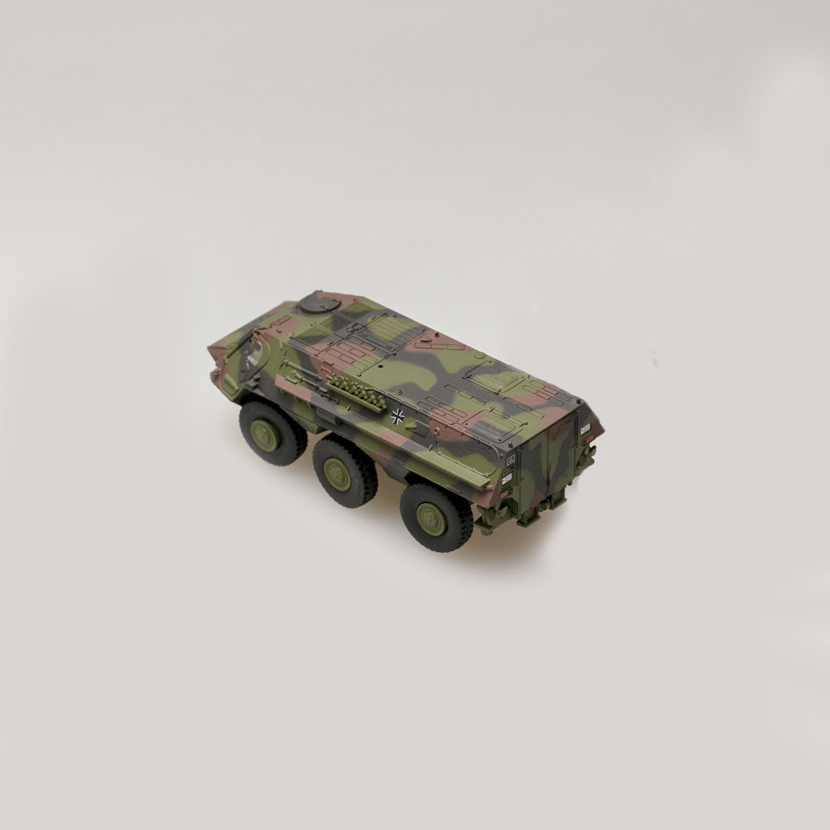 Schuco 1:87 Fuchs infantry transport vehicle Bundeswehr camouflaged 452635800