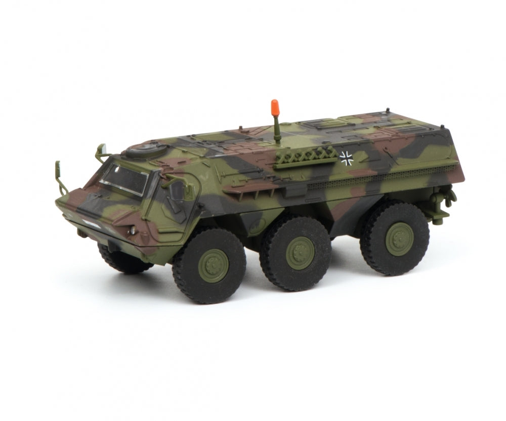 Schuco 1:87 Fuchs infantry transport vehicle Bundeswehr camouflaged 452635800