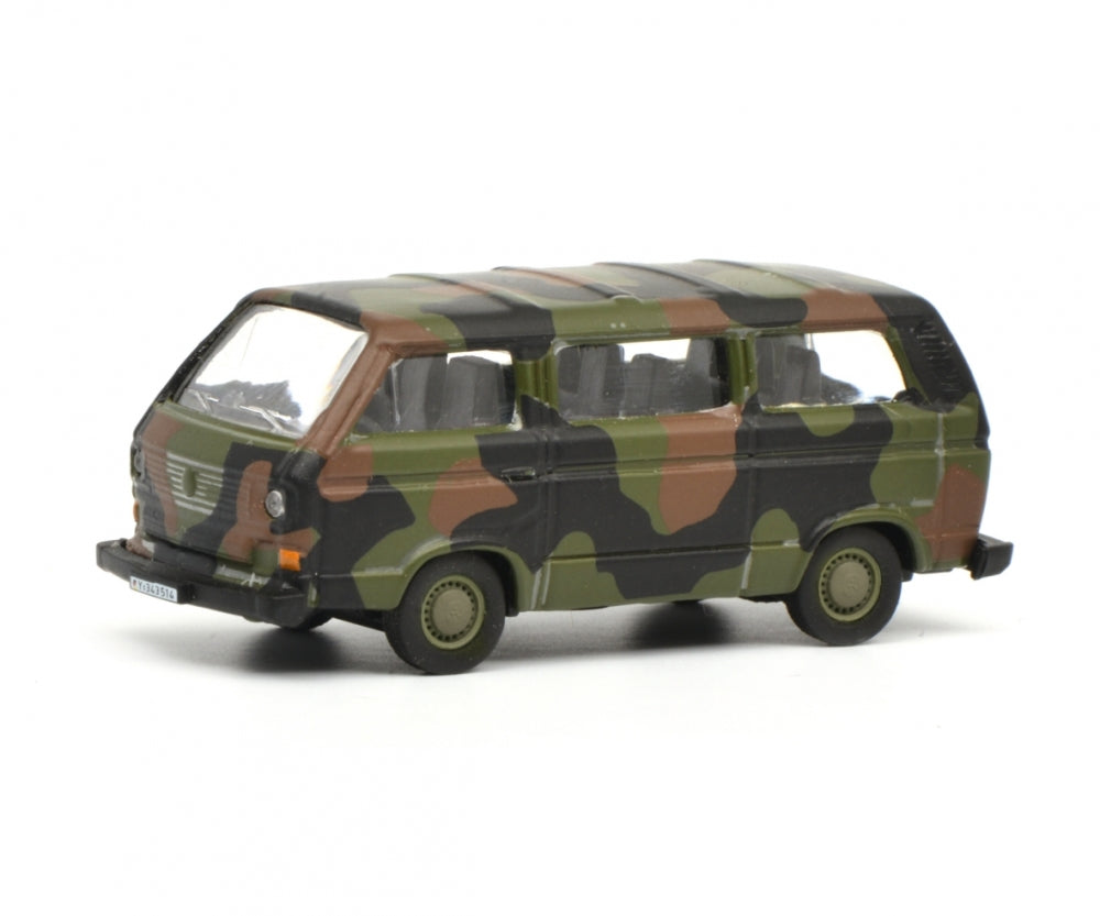 Schuco 1:87 Volkswagen T3 bus Bundeswehr camouflaged 452636600