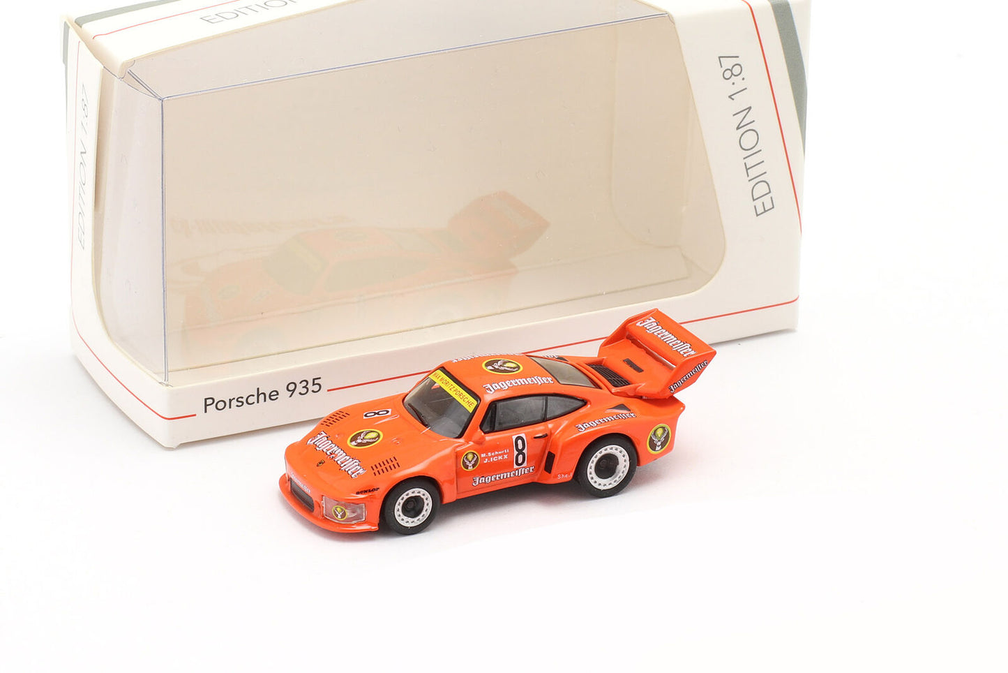 Schuco 1:87 Porsche 935 Jagermeister #8 2nd 1000km Nürburgring 1978 Schurti Ickx 452650100