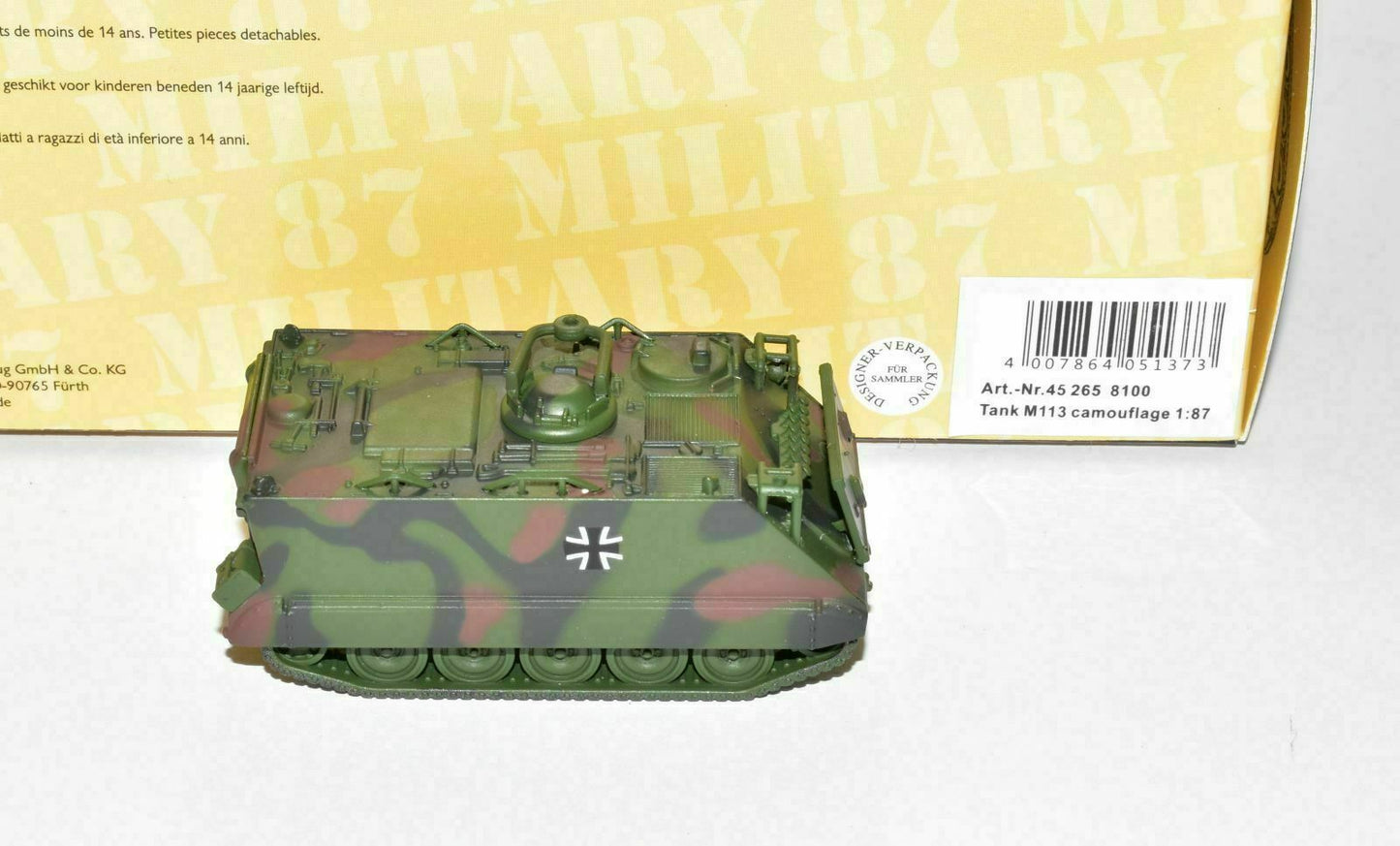 Schuco 1:87 Tank M113 camouflage 452658100