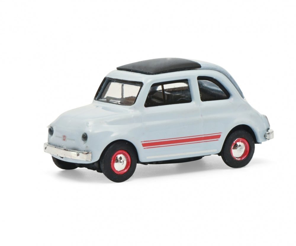 Schuco 1:87 Fiat 500 Sport blue/grey 452659400