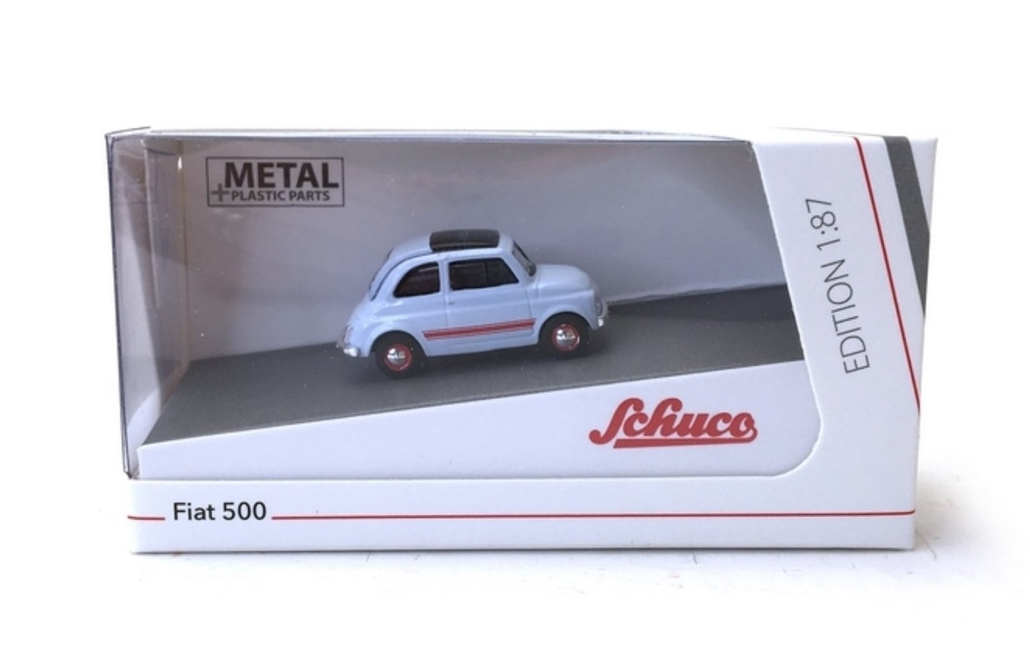 Schuco 1:87 Fiat 500 Sport blue/grey 452659400