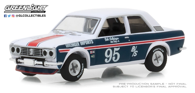 GreenLight 1/64 Tokyo Torque Series 4 - 1969 Datsun 510 #95 Bob Leitzinger 47020-A