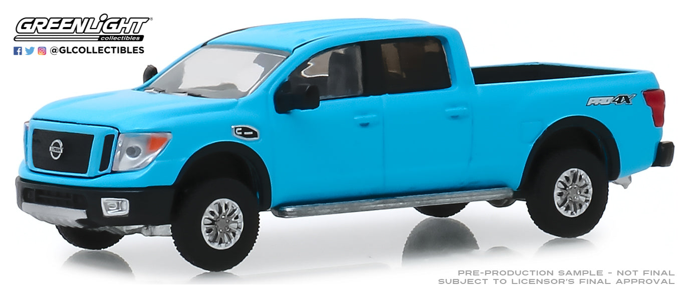 GreenLight 1:64 Tokyo Torque Series 7 - 2018 Nissan Titan XD Pro-4X - Matte Blue 47050-F