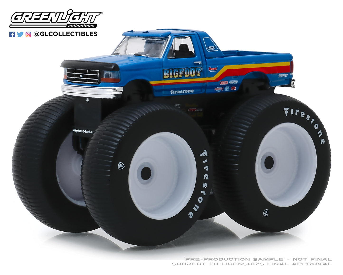 GreenLight 1:64 Kings of Crunch Series 5 - Bigfoot #7 - 1996 Ford F-250 Monster Truck 49050-F