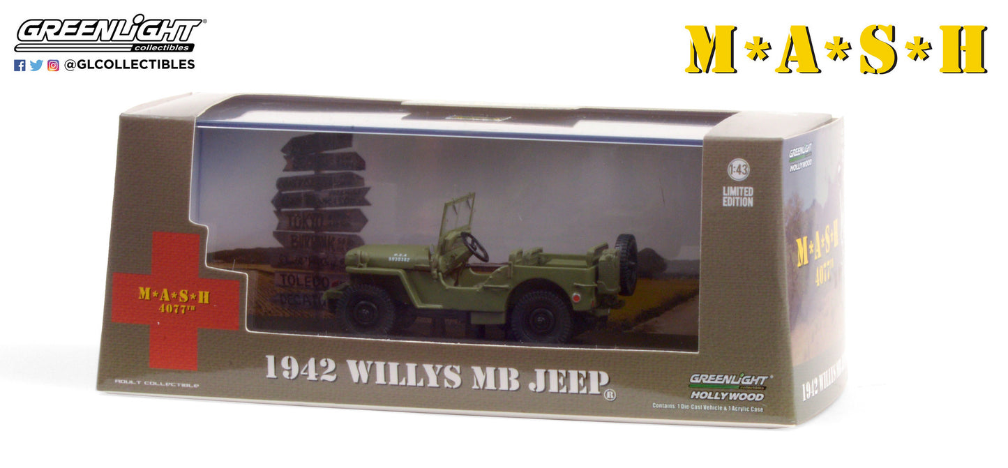GreenLight 1:43 M*A*S*H (1972-83 TV Series) - 1942 Willys MB Jeep 86589