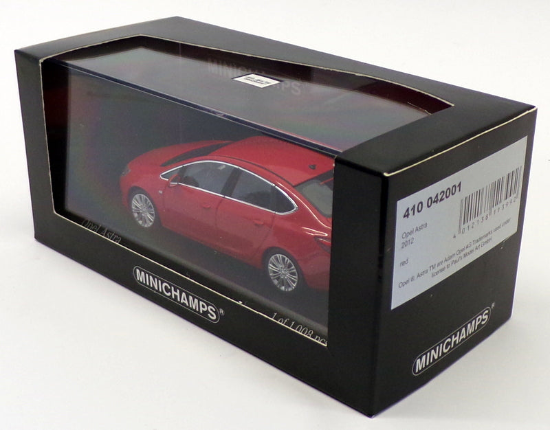 Minichamps 1:43 Opel Astra 4 Door 2012 Red 410042001
