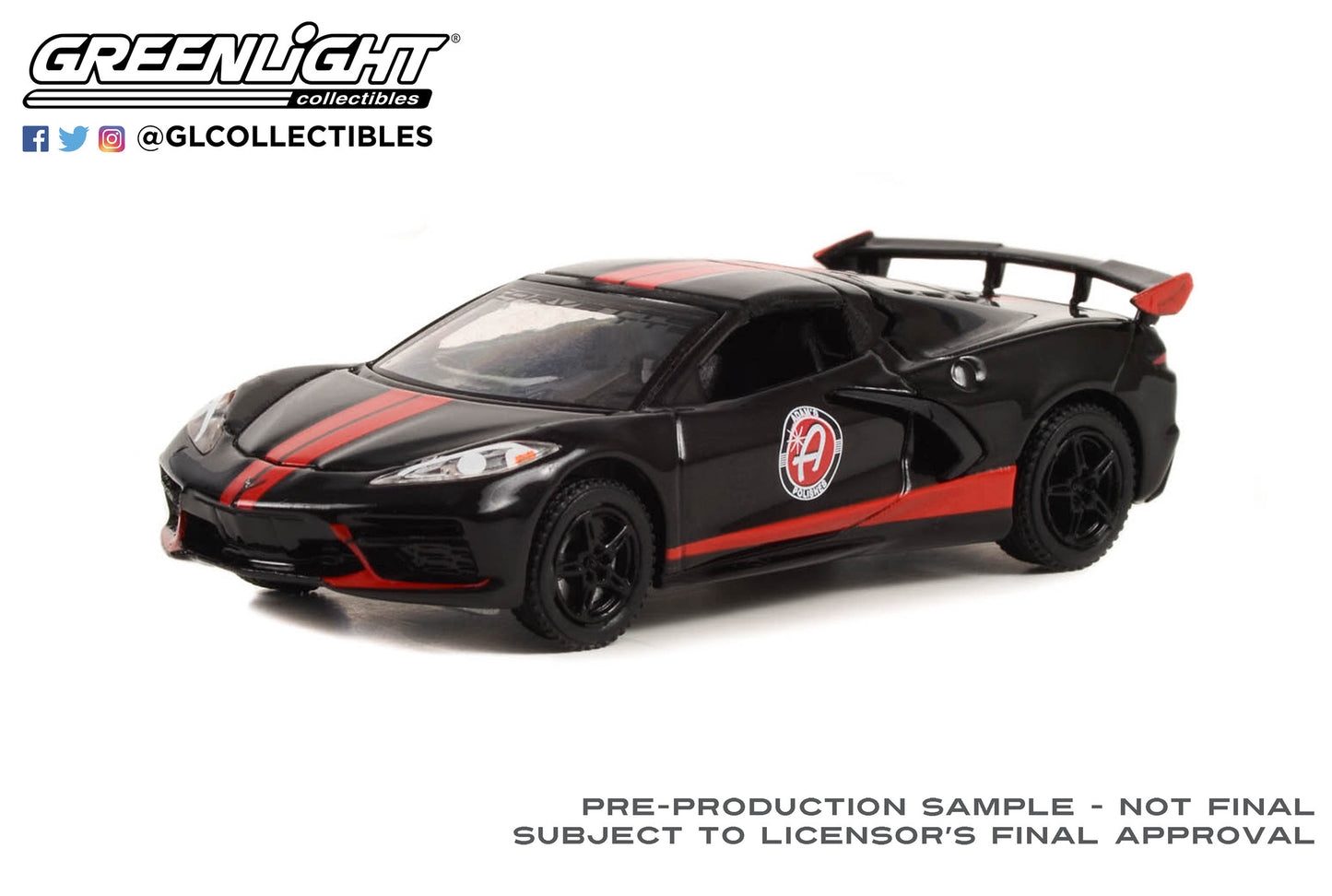 GreenLight 1:64 Running on Empty Series 15 - 2022 Chevrolet Corvette C8 Stingray Coupe - Adam s Polishes 41150-F