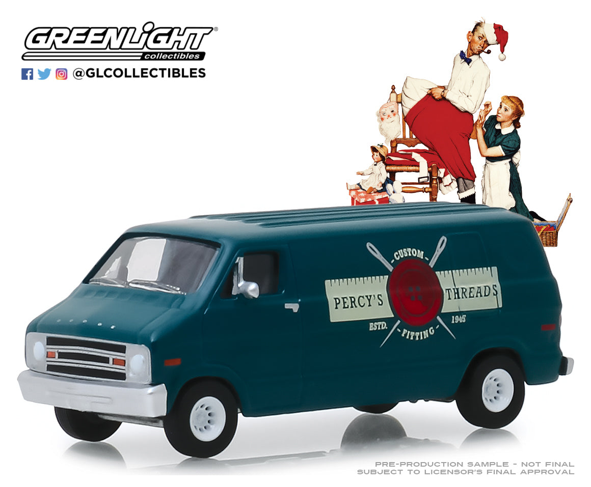 GreenLight 1:64 Norman Rockwell Series 2 - 1977 Dodge B-100 Van 54020-F
