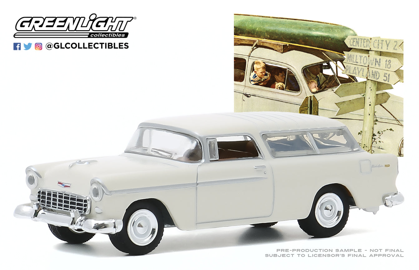 GreenLight 1:64 Norman Rockwell Series 3 - 1955 Chevrolet Nomad 54040-B