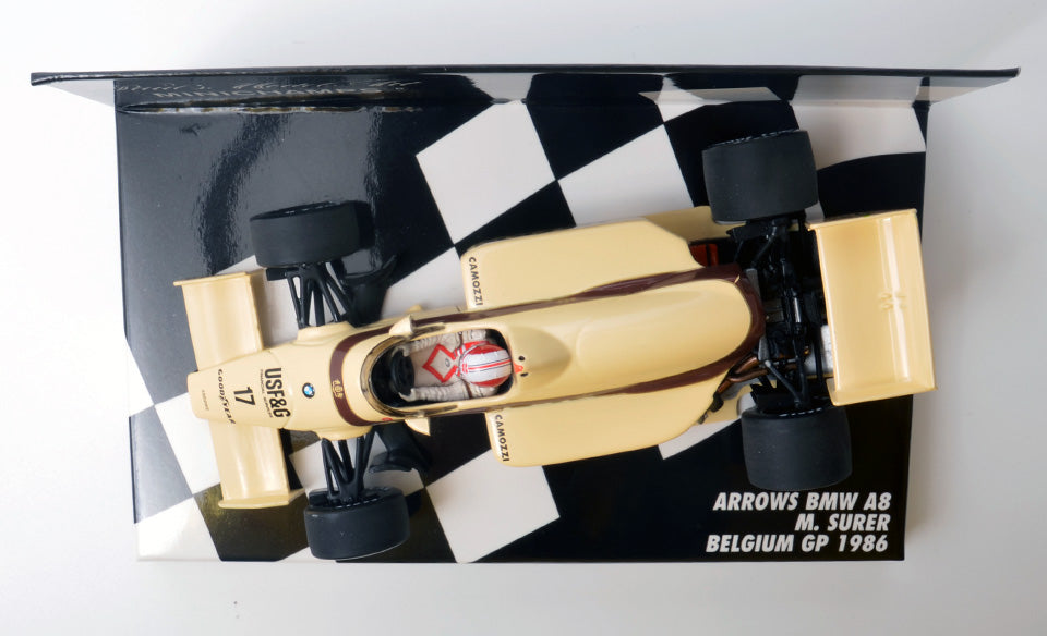 Minichamps 1:43 Arrows BMW A8 Marc Surer #17 GP Belgium 1986 400860017