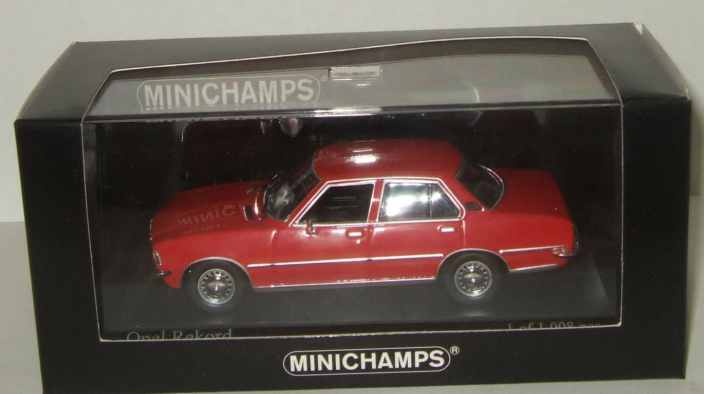 Minichamps 1:43 1975 Opel Rekord D Red 400044004