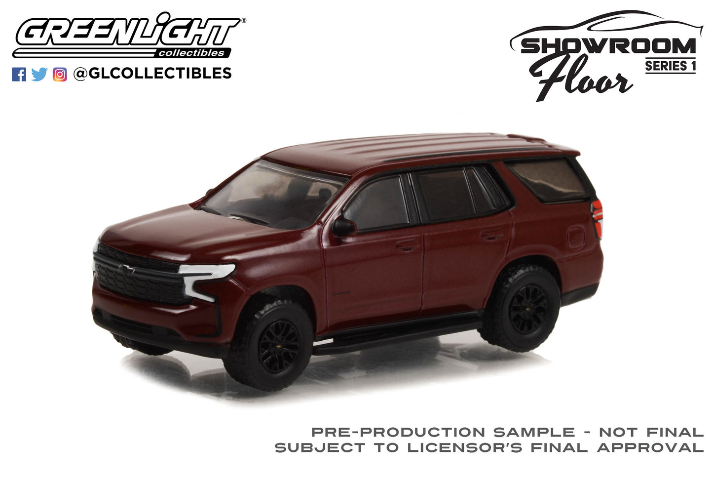 GreenLight 1:64 Showroom Floor Series 1 - 2022 Chevrolet Tahoe RST - Auburn Metallic 68010-B