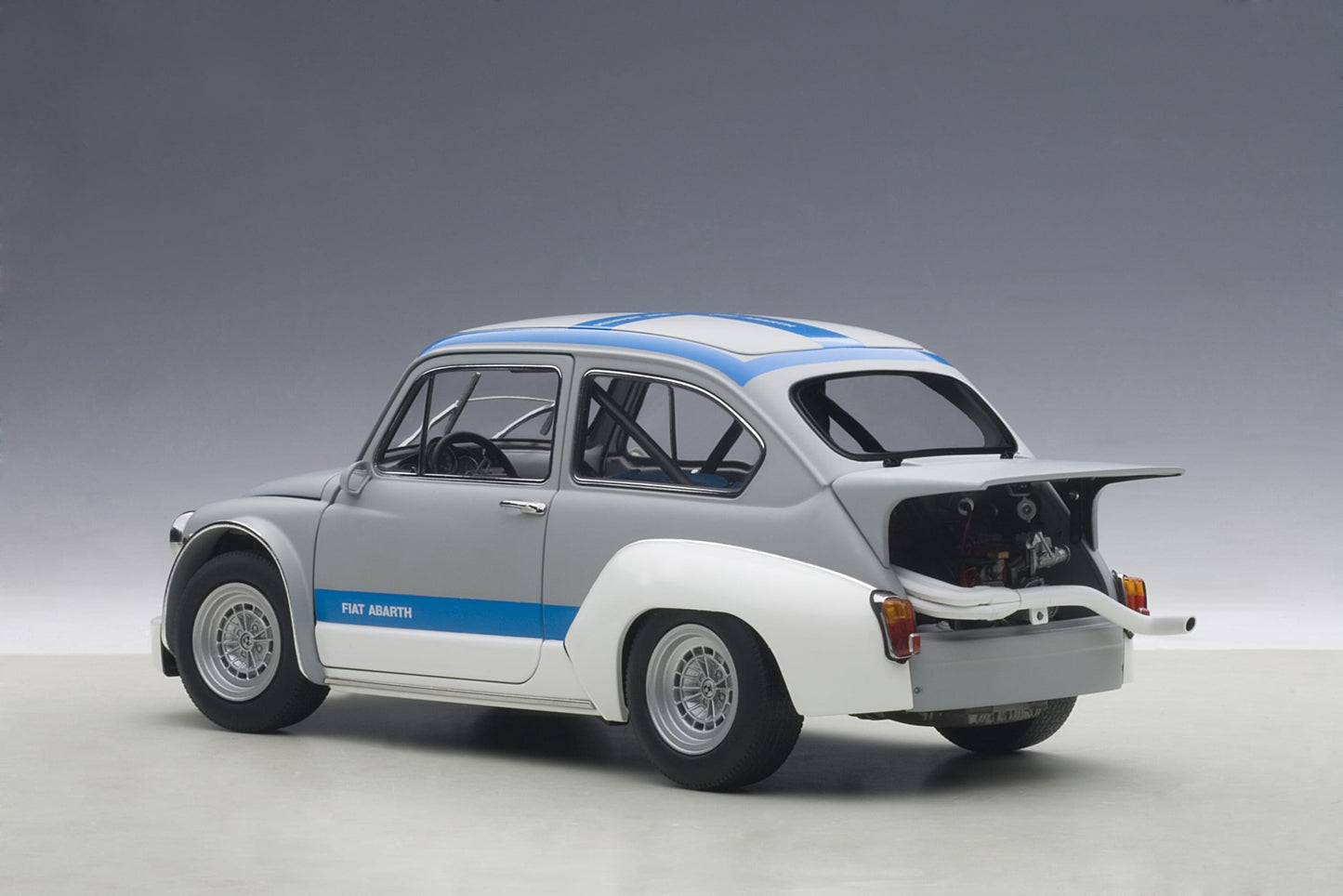 AUTOart 1:18 Fiat Abarth TCR 1000 (Matt Grey with Blue stripes) 72642
