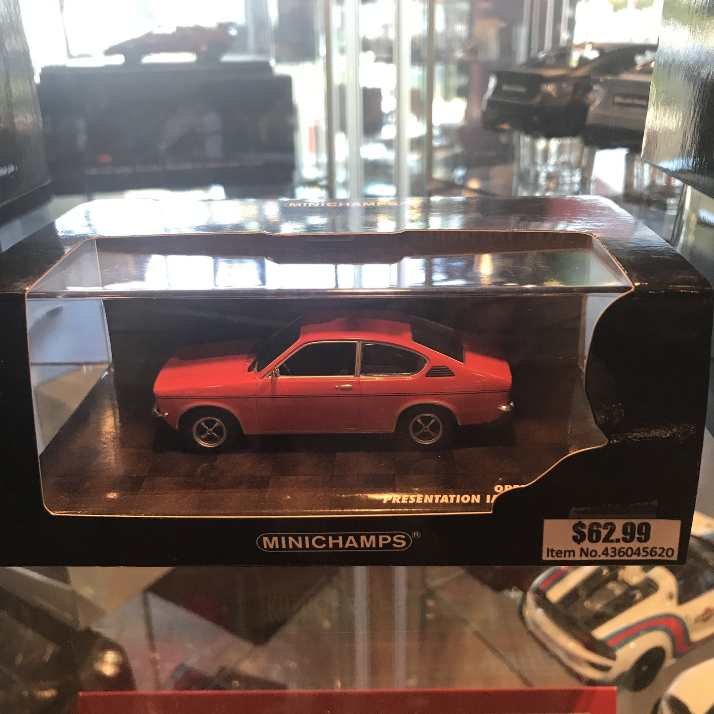 Minichamps 1:43 Opel Kadett C 40 Jahre Opel Kadett C Red Presentation IAA 1973 436045620