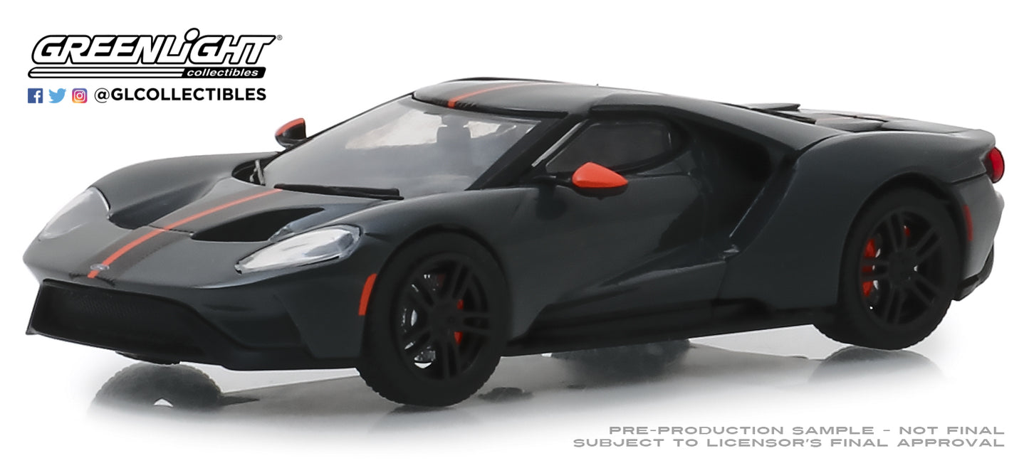 GreenLight 1/43 2019 Ford GT - 2019 GT Carbon Series - Orange Accent Color Package 86160