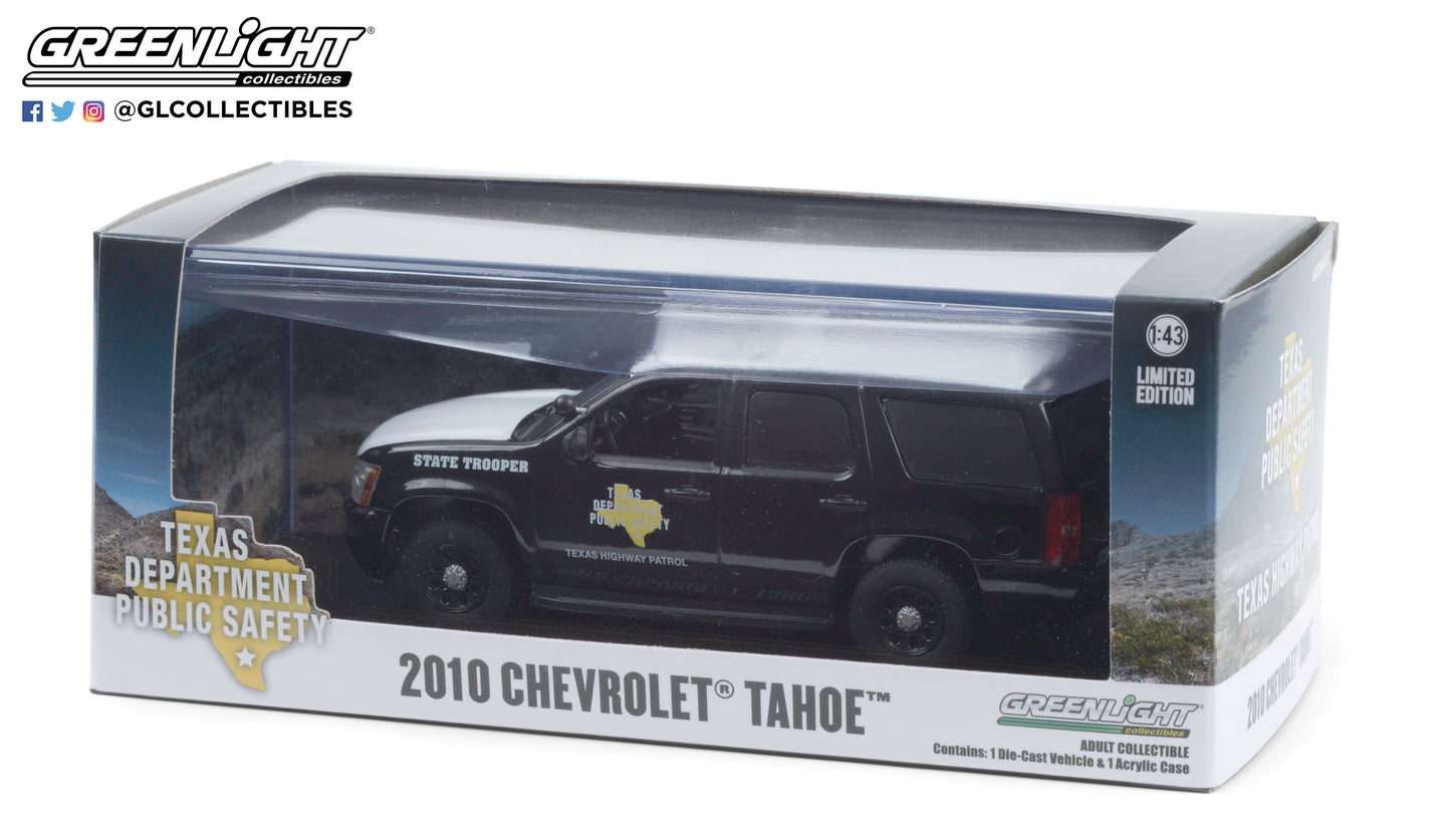 GreenLight 1:43 2010 Chevrolet Tahoe - Texas Highway Patrol State Trooper 86184