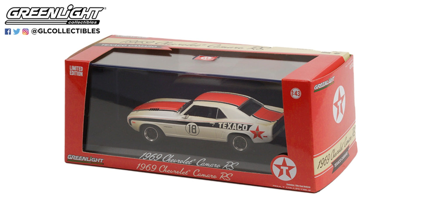 GreenLight 1:43 1969 Chevrolet Camaro RS - Texaco 86344
