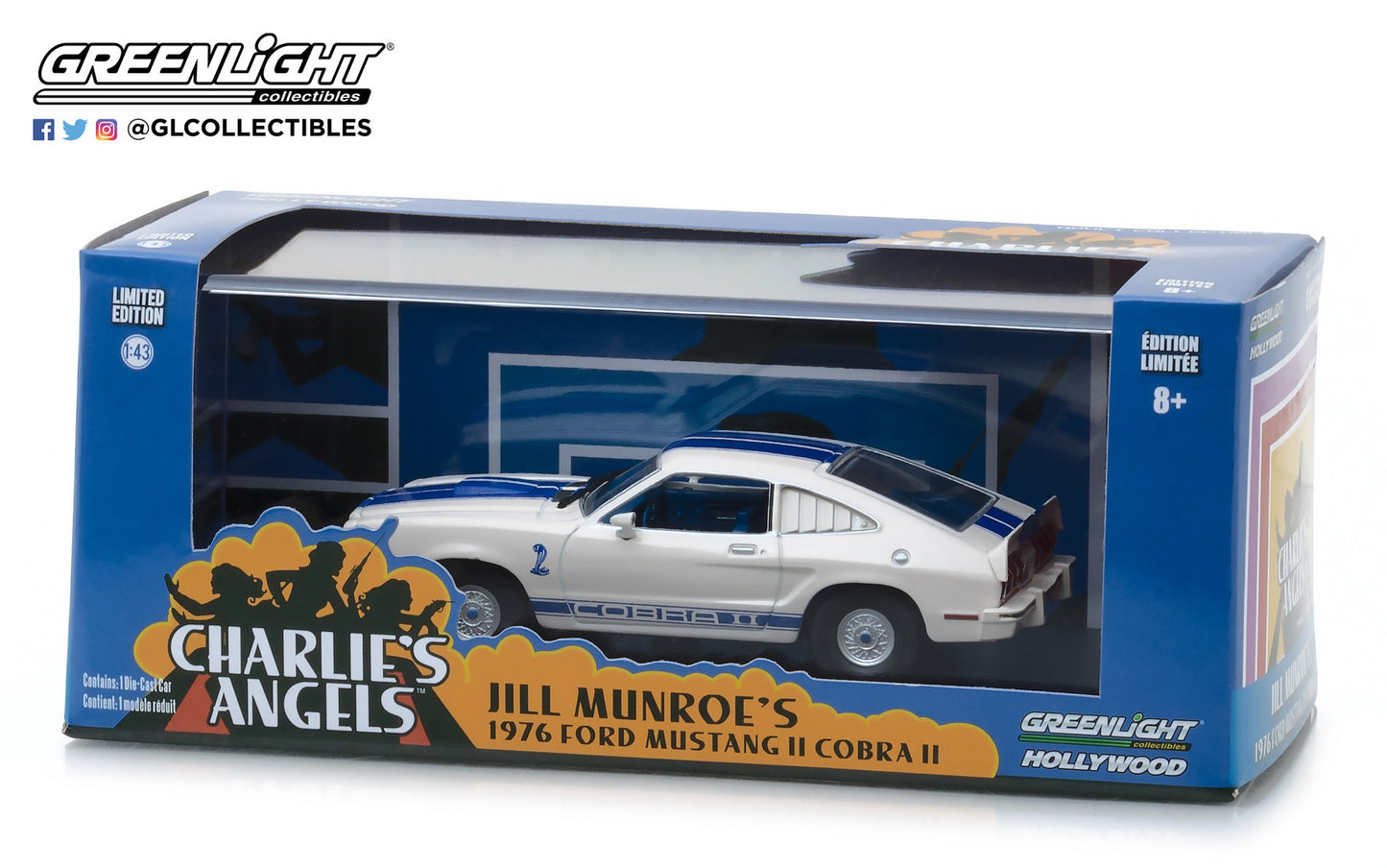 GreenLight 1:43 Charlie s Angels (1976–1981 TV Series) - 1976 Ford Mustang Cobra II 86516