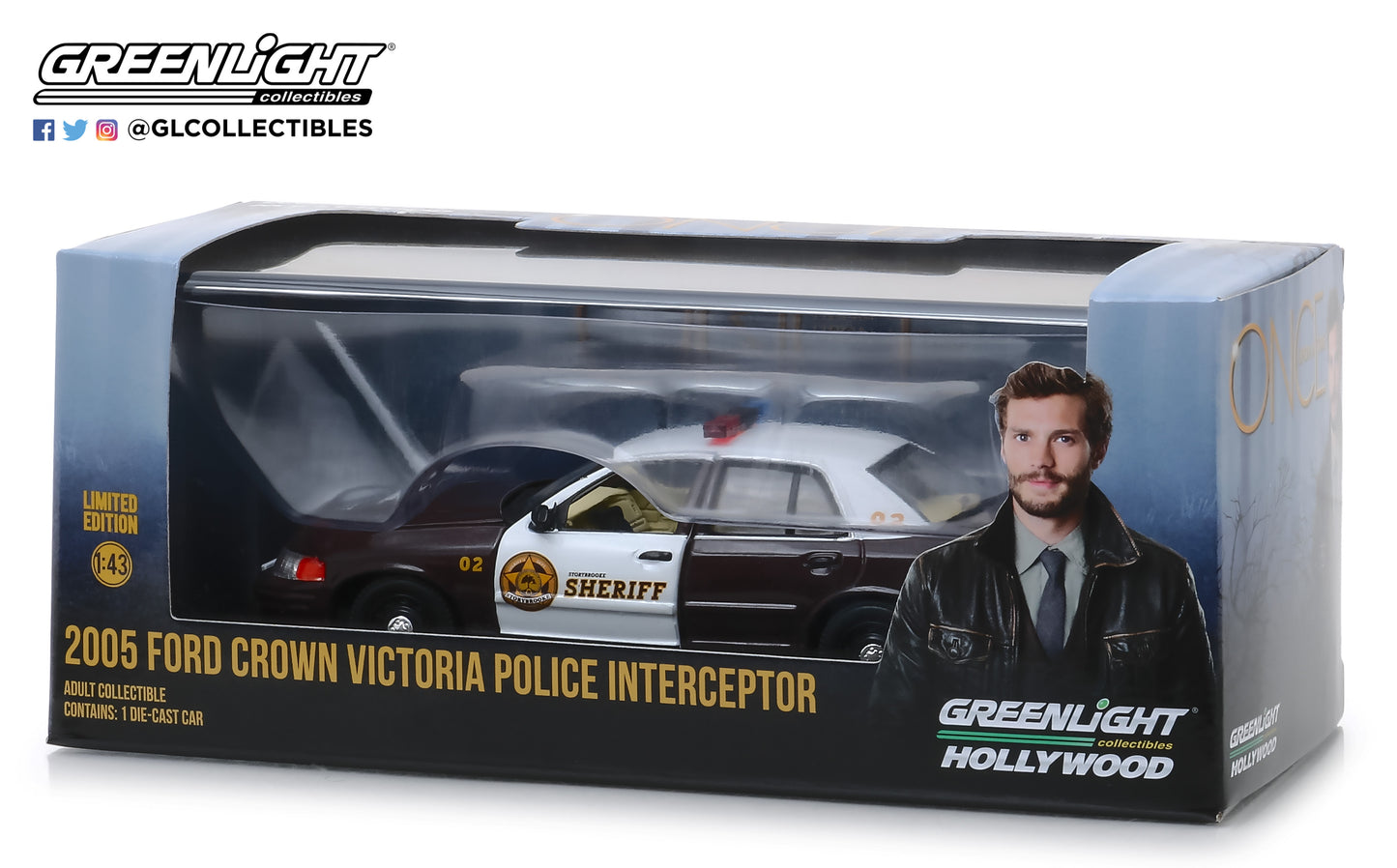 GreenLight 1/43 Once Upon A Time (2011-Current TV Series) - Sheriff Graham s 2005 Ford Crown Victoria Police Interceptor Storybrooke 86525