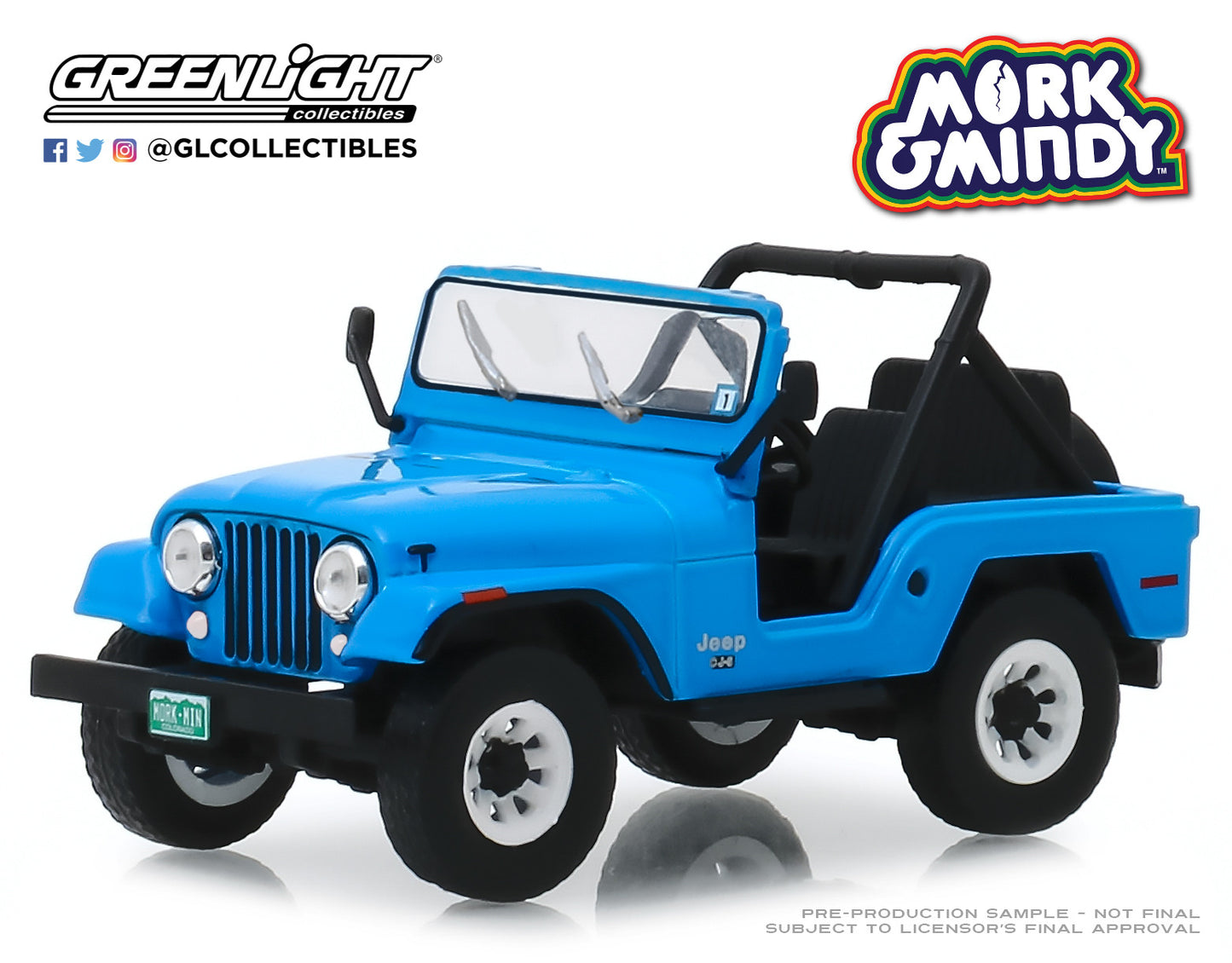 GreenLight 1:43 Mork & Mindy (1978-82 TV Series) - 1972 Jeep CJ-5 86570