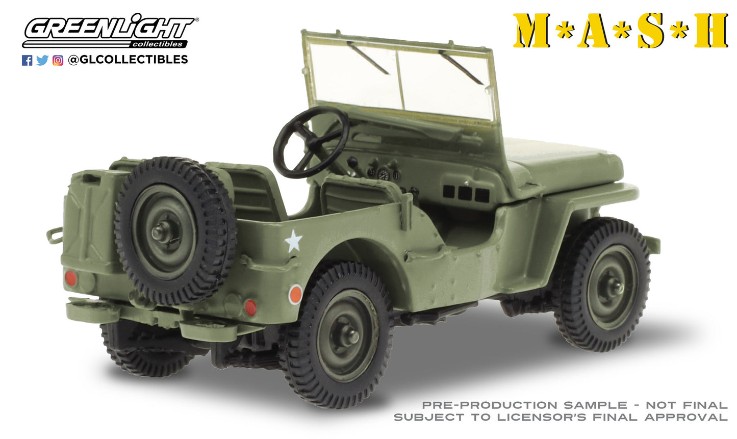 GreenLight 1:43 M*A*S*H (1972-83 TV Series) - 1942 Willys MB - Army Brigadier General 86593