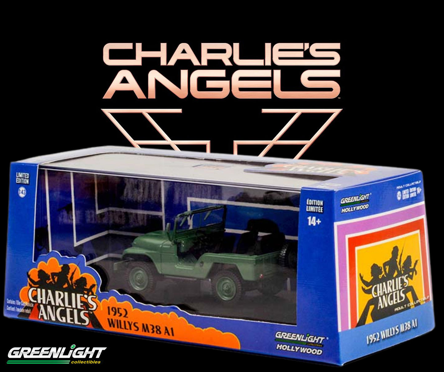 GreenLight 1:43 Charlie s Angels (1976-1981 TV Series) - 1952 Willys M38 A1 86606