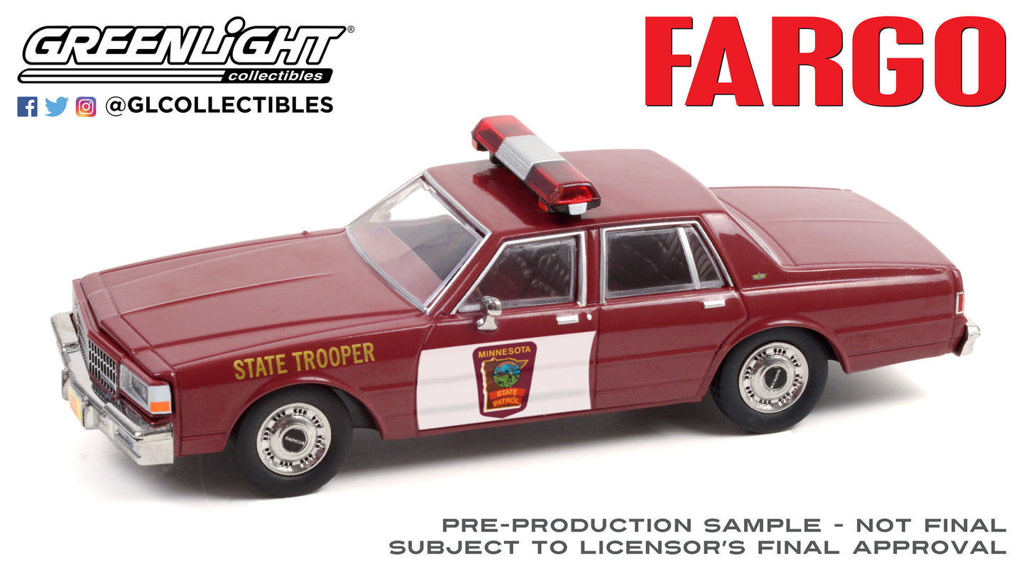 GreenLight 1:43 Fargo (1996) - 1987 Chevrolet Caprice - Minnesota State Trooper 86610