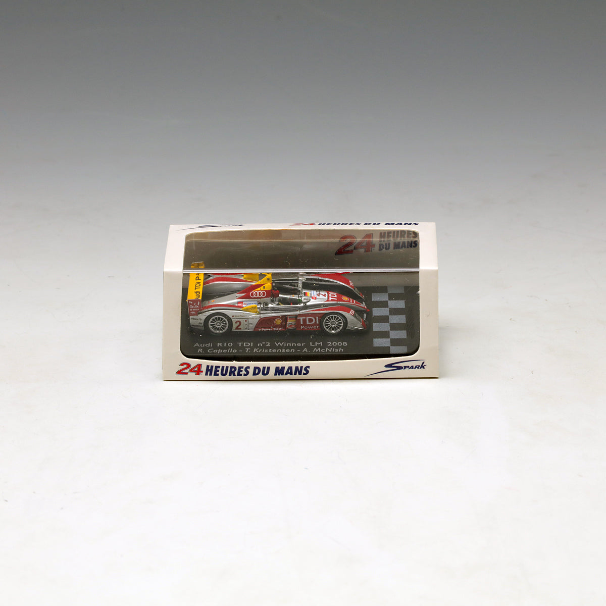 Spark 1:87 Audi R10 TDI Audi Sport North America #2 Capello/McNish/Kristensen Winner Le Mans 2008 87LM08