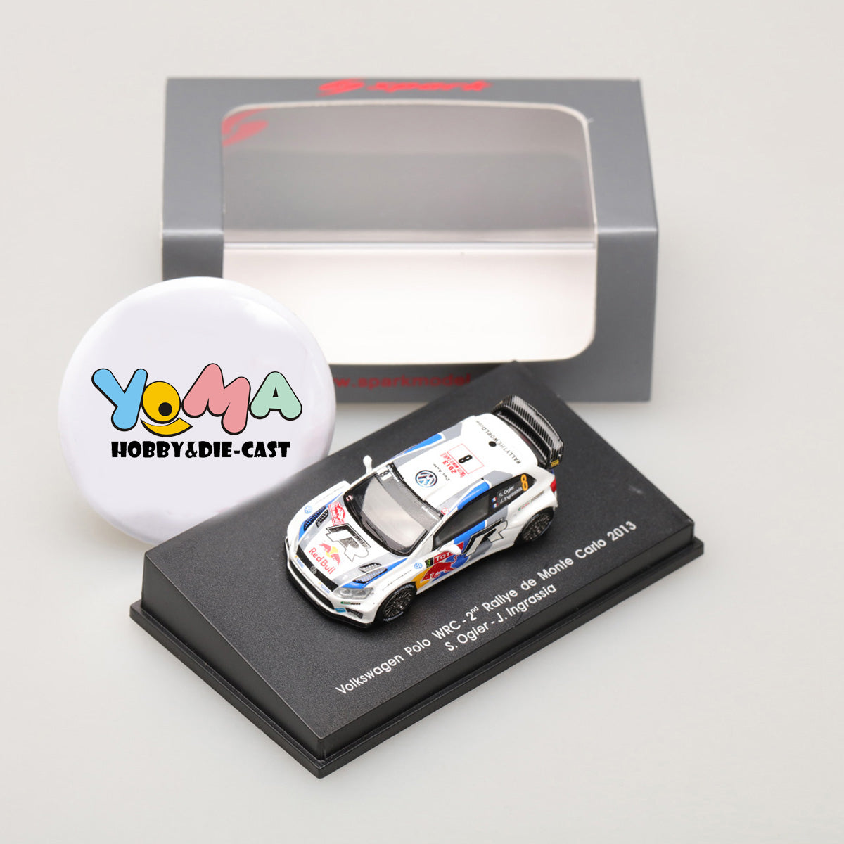 Spark 1:87 Volkswagen Polo R WRC #8 S.Ogier/J.Ingrassia 2nd Monte Carlo 2013 87S137
