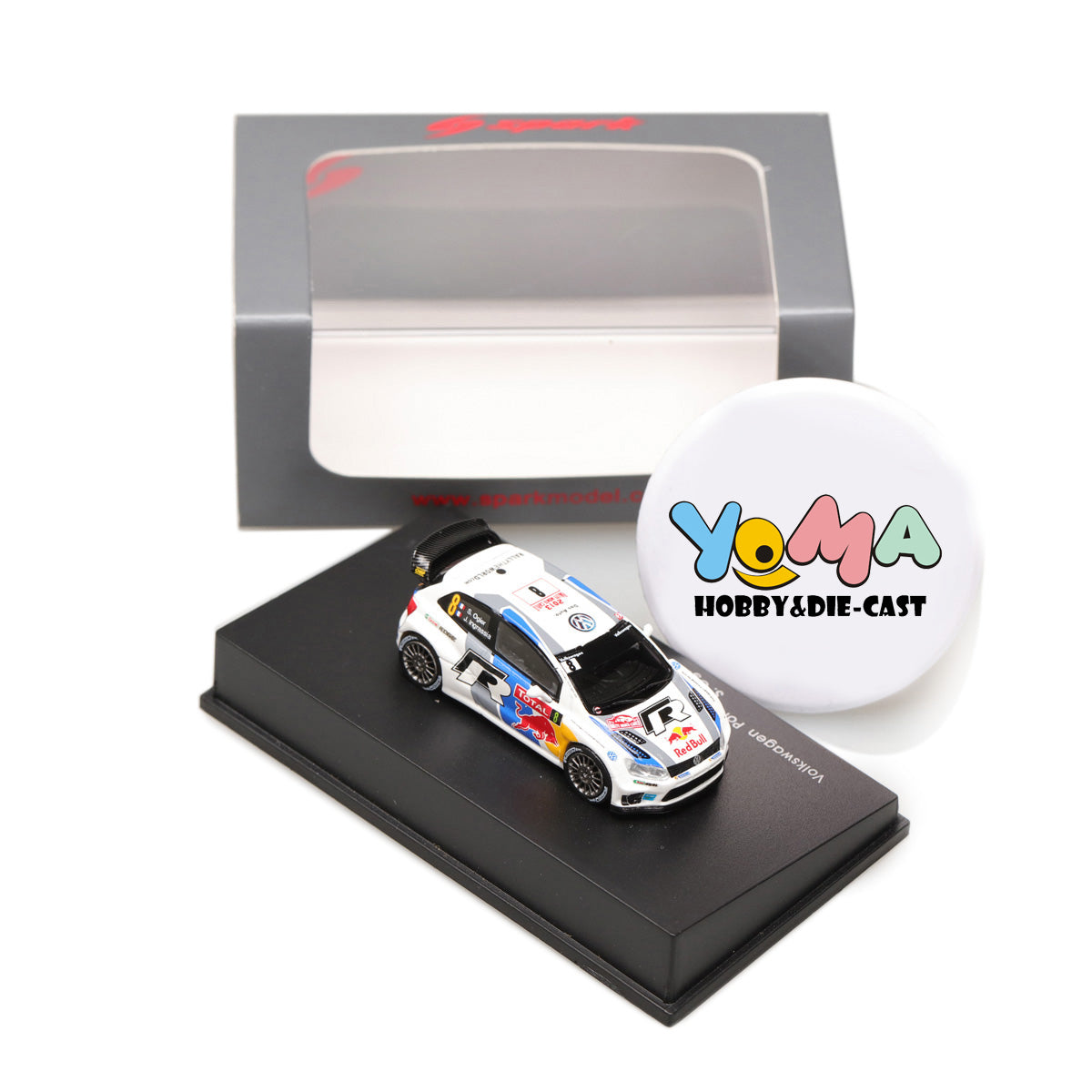 Spark 1:87 Volkswagen Polo R WRC #8 S.Ogier/J.Ingrassia 2nd Monte Carlo 2013 87S137