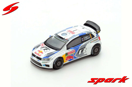 Spark 1:87 Volkswagen Polo R WRC #1 S.Ogier/J.Ingrassia Winner Monte Carlo 2014 87S138