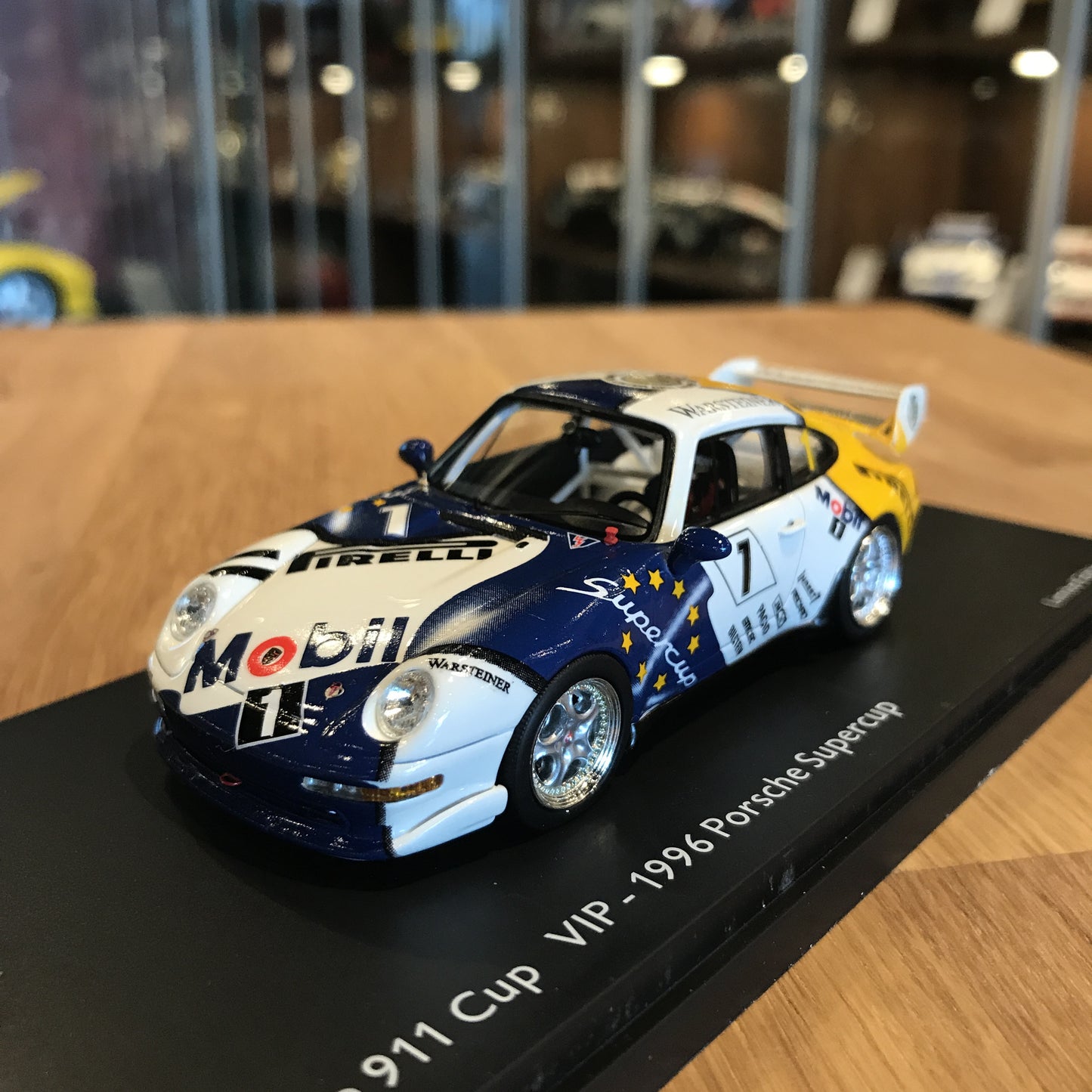 Schuco 1:43 Porsche 911 (993) Cup VIP #1 Porsche Supercup 1996 450888200