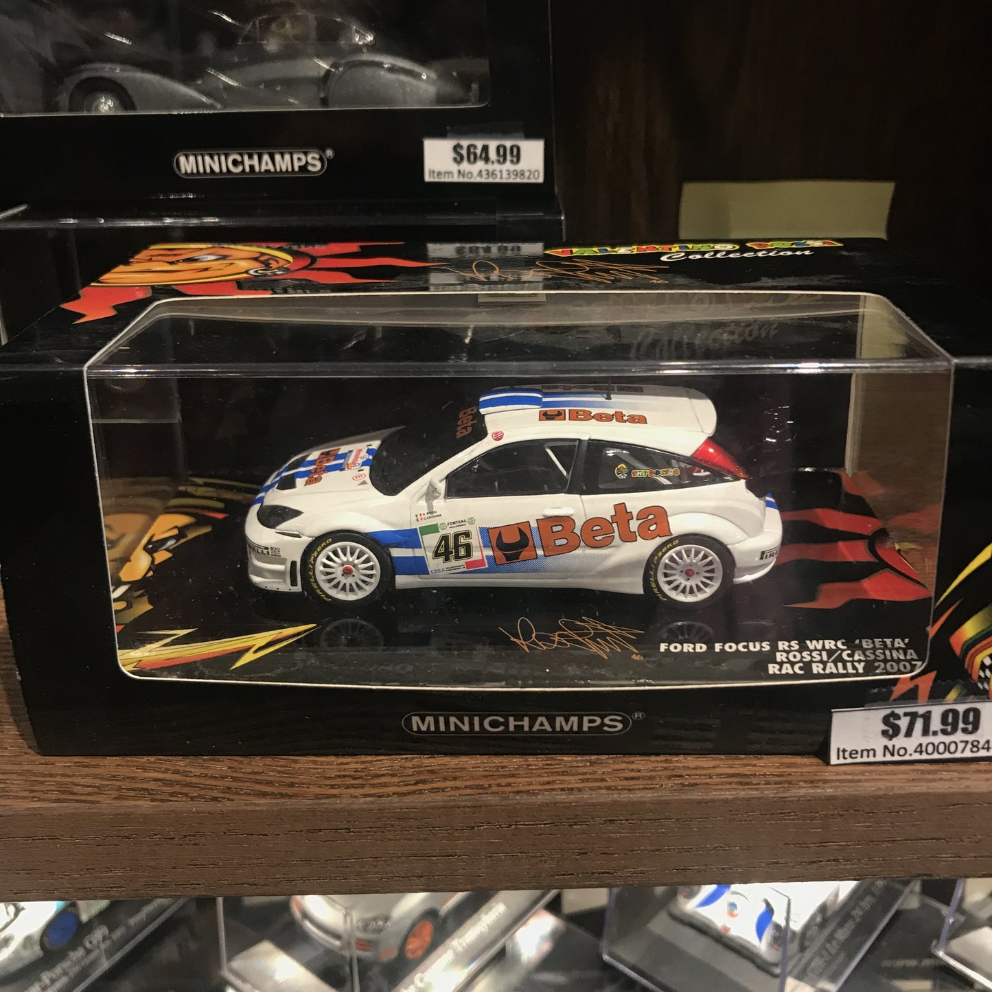 Minichamps 1:43 Ford Focus RS WRC Beta Rossi/Cassina #46 Monza Rally 2007 400078446