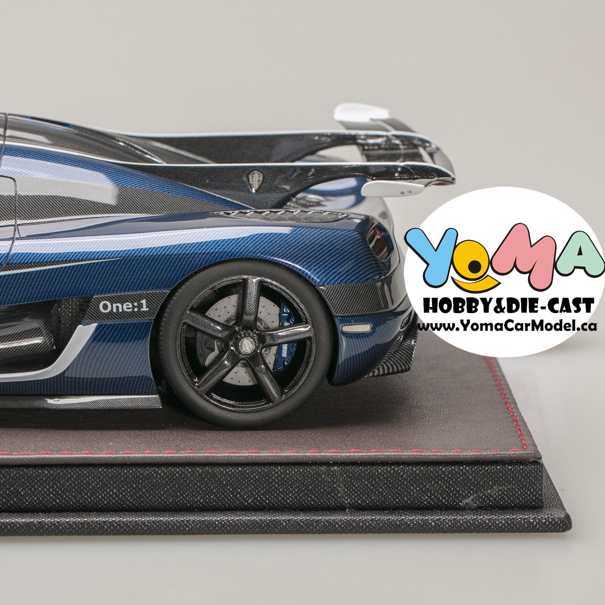 Frontiart 1:18 Koenigsegg one 1 Carbon fiber Blue F033-114