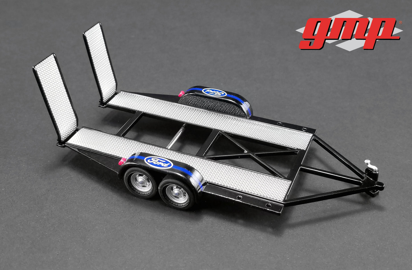 GMP 1/43 GMP Tandem Car Trailer with Tire Rack - Ford GMP-14305