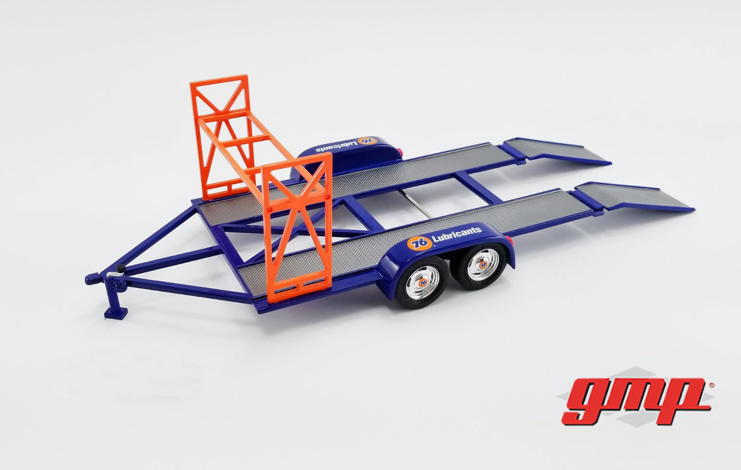 GMP 1:43 GMP Tandem Car Trailer with Tire Rack - Union 76 GMP-14316