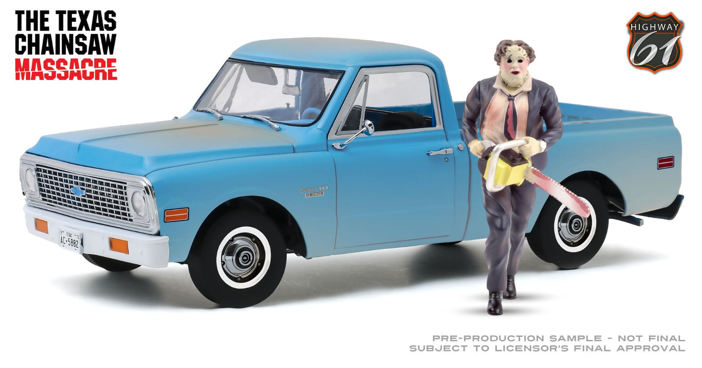 Highway 61 1:18 The Texas Chain Saw Massacre (1974) - 1971 Chevrolet C-10 with Leatherface Figure HWY-18022
