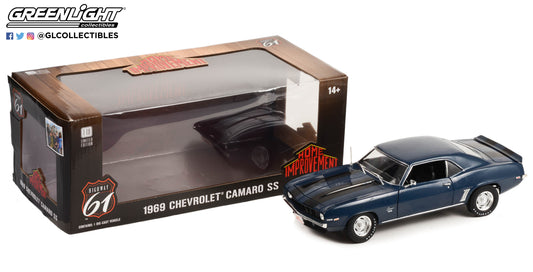 Highway 61 1:18 Home Improvement (1991-99 TV Series) - 1969 Chevrolet Camaro SS - Blue with Black Stripes HWY-18039
