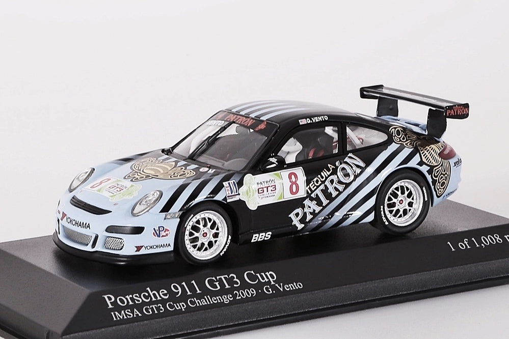 Minichamps 1:43 Porsche 911 GT3 CUP Gerry Vento #8 IMSA GT3 Challenge 2009 400096798