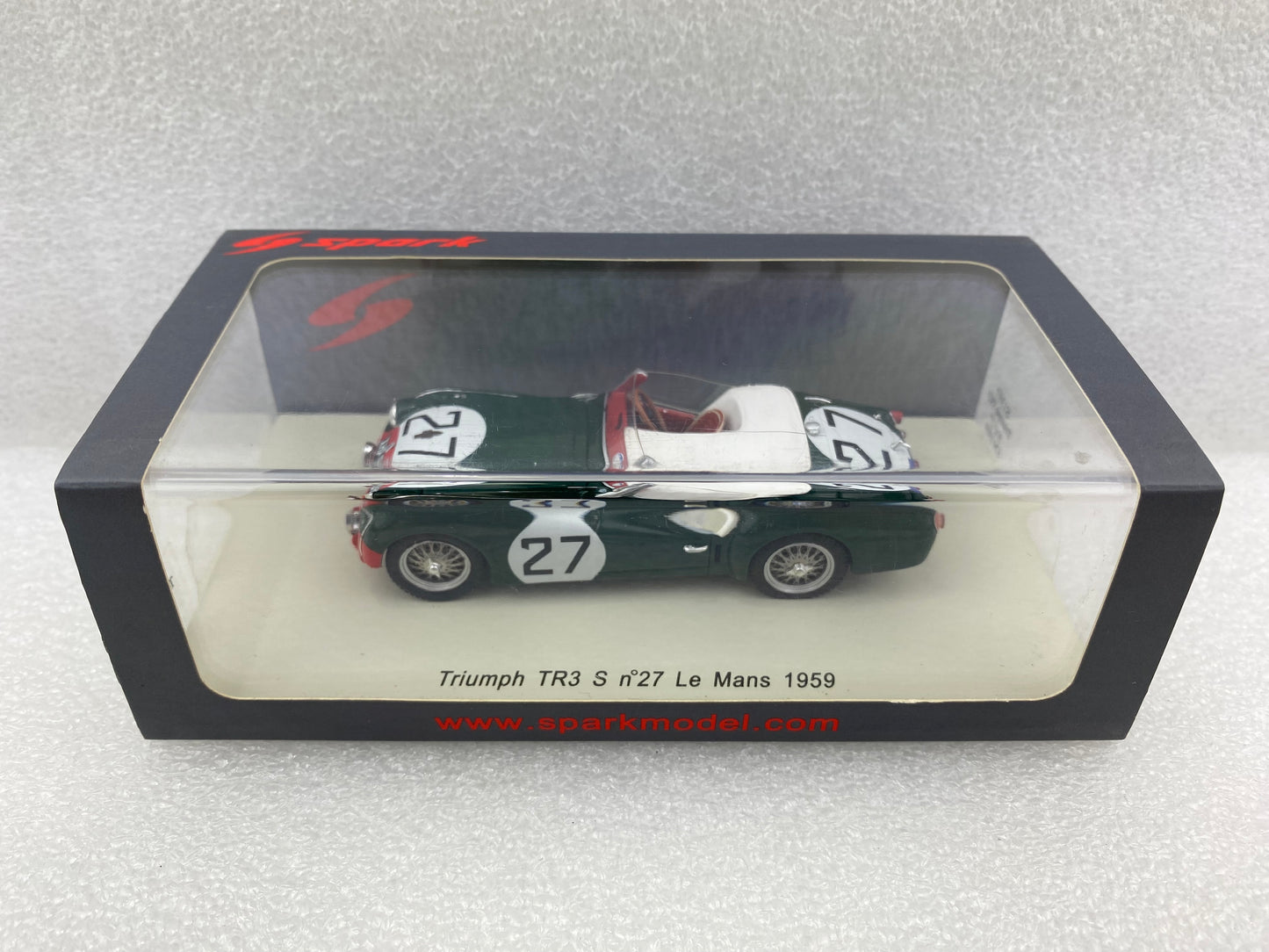 Spark 1:43 Triumph TR3 S #27 Sanderson-Dubois LeMans 1959 S1397