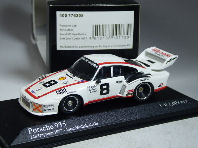 Minichamps 1:43 Porsche 935 – Porsche Kremer – Jost/Wollek/Krebs – #8 24h Daytona 1977 400776308