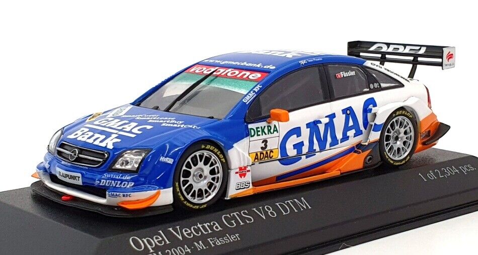 Minichamps 1:43 Opel Vectra GTS V8 GMAC Bank Marcel Faessler OPC eam Phoenix #3 DTM 2004 400044403